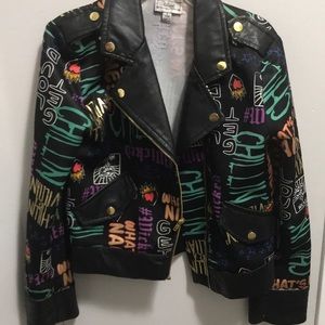 Disney size 7-8  Descendants leather jacket